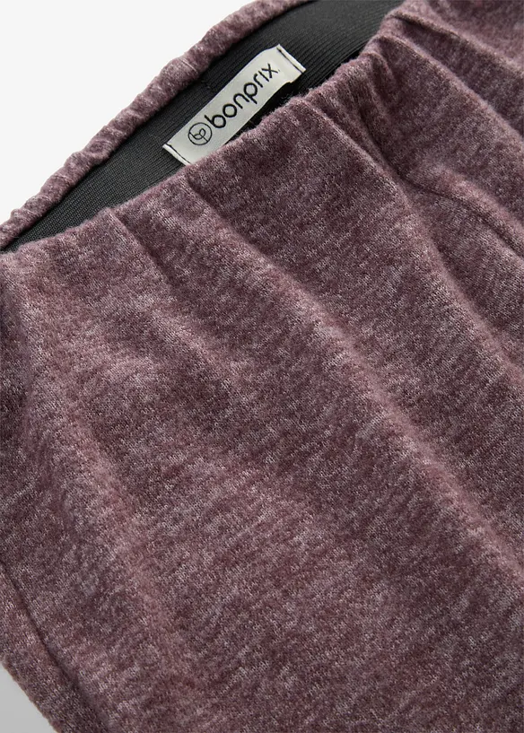 Palazzobyxa med stickad look, bonprix