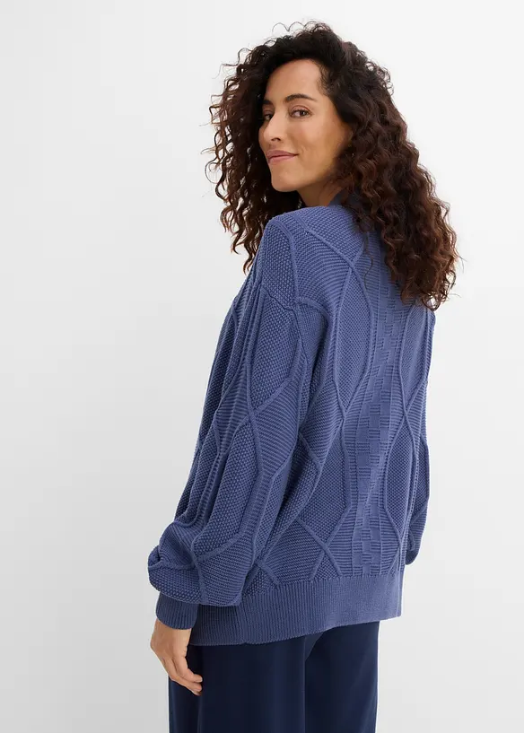 Cardigan med fl&auml;tm&ouml;nster, bonprix