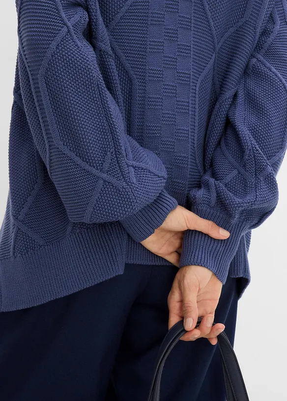 Cardigan med fl&auml;tm&ouml;nster, bonprix