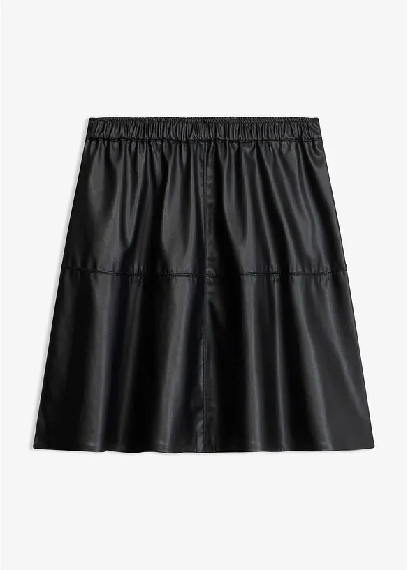 Kort kjol i skinnimitation, bonprix