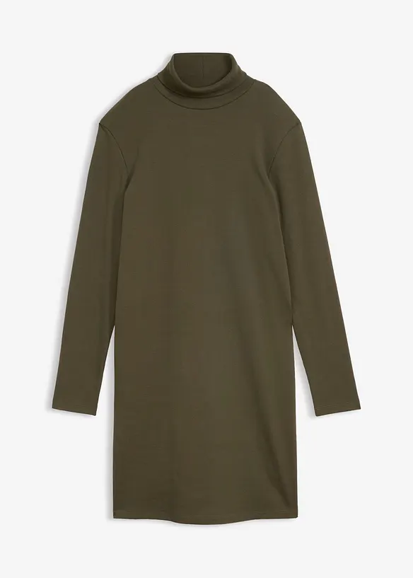 Jerseykl&auml;nning i tungt, ribbstickat material med stretch, bonprix