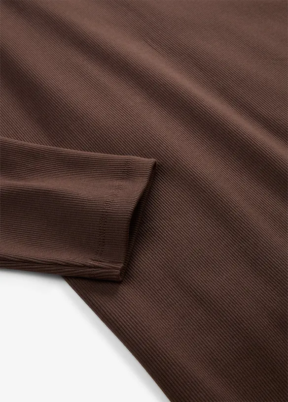 Jerseykl&auml;nning i tungt, ribbstickat material med stretch, bonprix