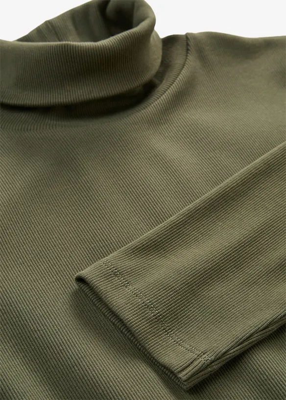 Jerseykl&auml;nning i tungt, ribbstickat material med stretch, bonprix