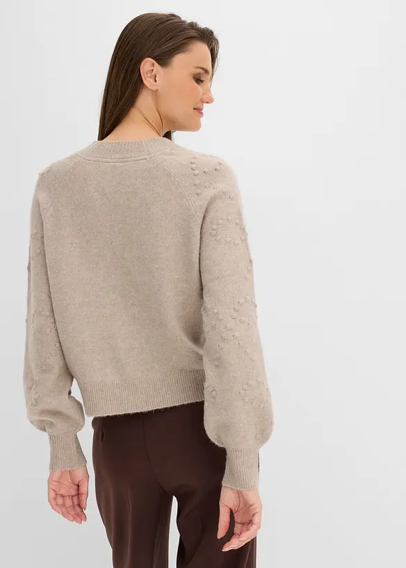 Strukturm&ouml;nstrad cardigan, bonprix