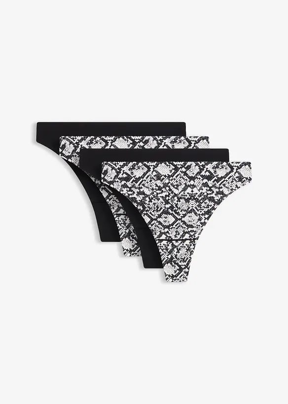 S&ouml;ml&ouml;s stringtrosa med polyamid (4-pack), bonprix