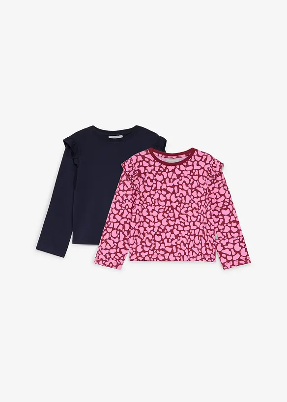 L&aring;ng&auml;rmad topp fr&aring;n Lurchi av mjuk, ekologisk bomull (2-pack), Lurchi