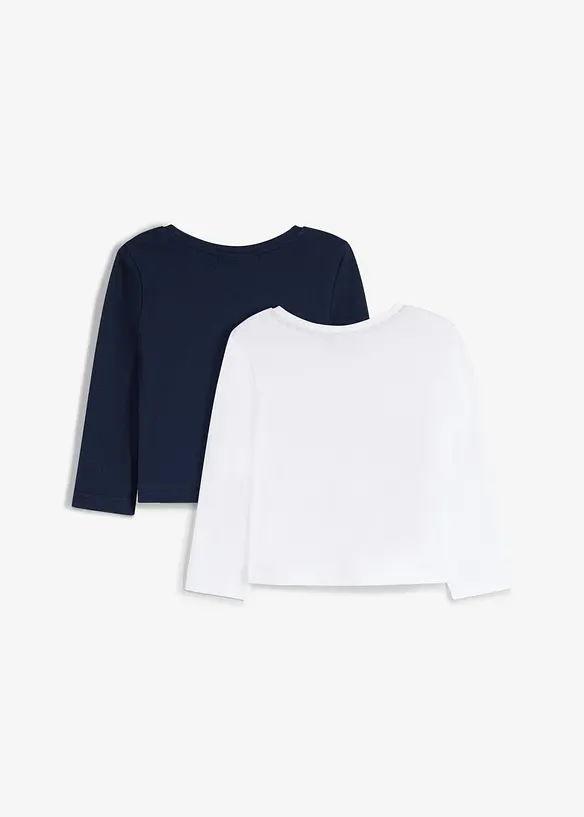 L&aring;ng&auml;rmad topp fr&aring;n Lurchi av mjuk, ekologisk bomull (2-pack), Lurchi