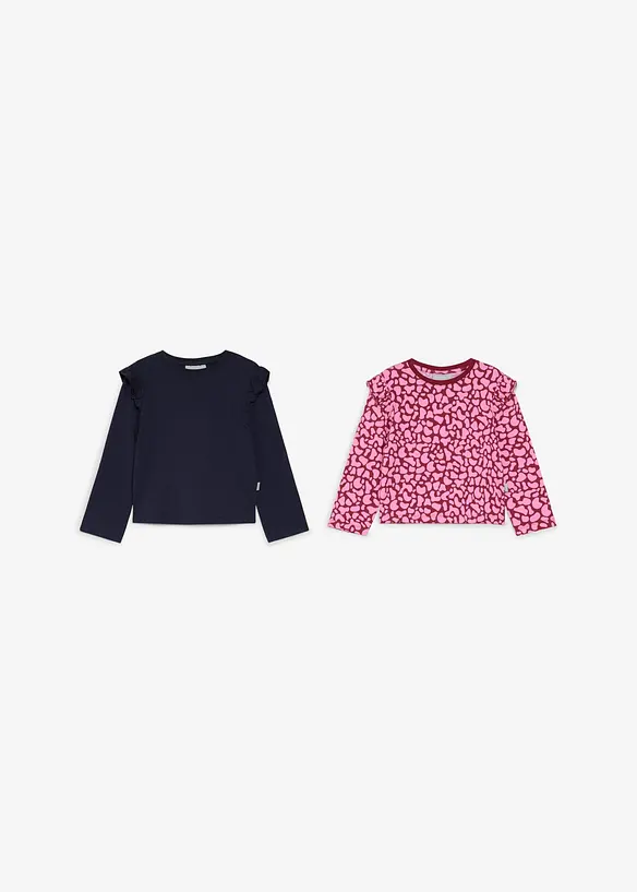 L&aring;ng&auml;rmad topp fr&aring;n Lurchi av mjuk, ekologisk bomull (2-pack), Lurchi