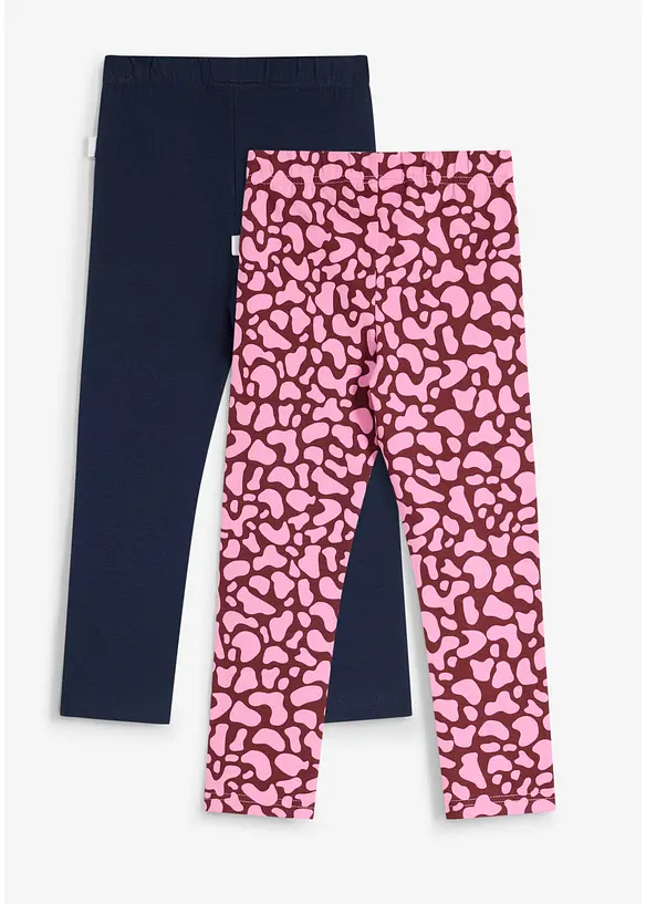 Leggings fr&aring;n Lurchi (2-pack) i ekologisk bomull med stretch, Lurchi