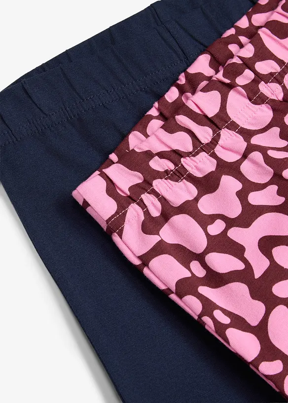 Leggings fr&aring;n Lurchi (2-pack) i ekologisk bomull med stretch, Lurchi