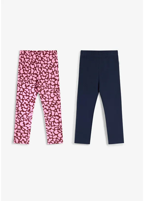 Leggings fr&aring;n Lurchi (2-pack) i ekologisk bomull med stretch, Lurchi