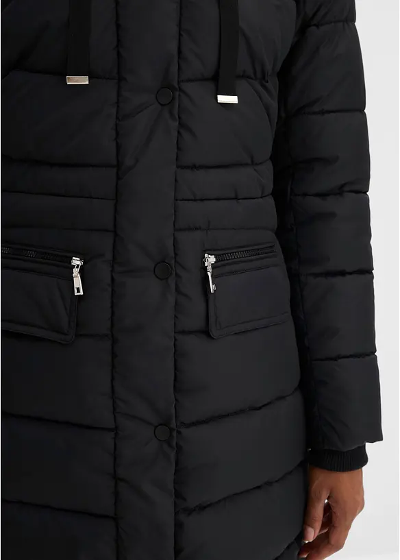 Vattenavvisande, quiltad kappa med v&auml;stinf&auml;llning, bonprix
