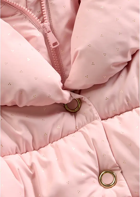 Quiltad jacka med glittrande tryck, bonprix