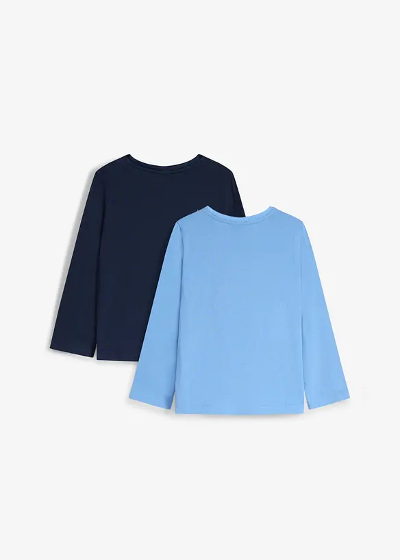 L&aring;ng&auml;rmad T-shirt med ekologisk bomull fr&aring;n Lurchi (2-pack), Lurchi
