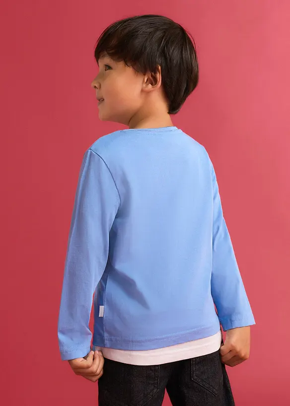 L&aring;ng&auml;rmad T-shirt med ekologisk bomull fr&aring;n Lurchi (2-pack), Lurchi