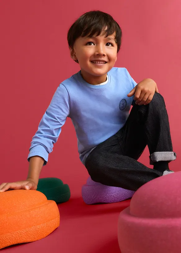 L&aring;ng&auml;rmad T-shirt med ekologisk bomull fr&aring;n Lurchi (2-pack), Lurchi