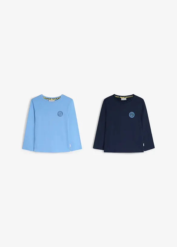 L&aring;ng&auml;rmad T-shirt med ekologisk bomull fr&aring;n Lurchi (2-pack), Lurchi