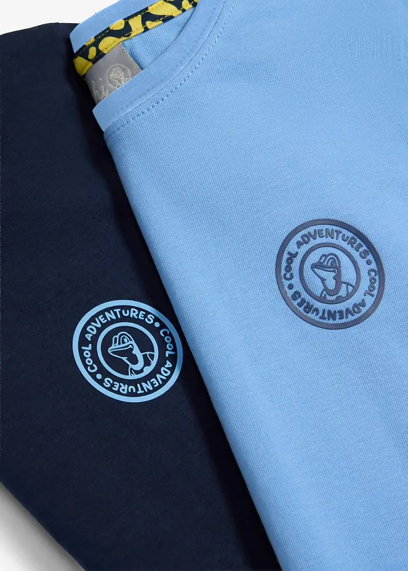 L&aring;ng&auml;rmad T-shirt med ekologisk bomull fr&aring;n Lurchi (2-pack), Lurchi