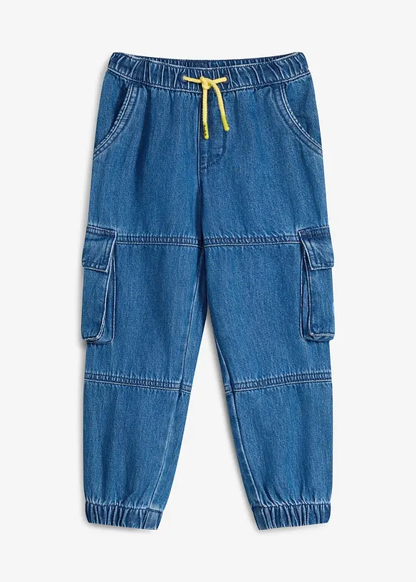 Dra p&aring;-jeans i cargomodell av mjuk bomull, fr&aring;n Lurchi, Lurchi