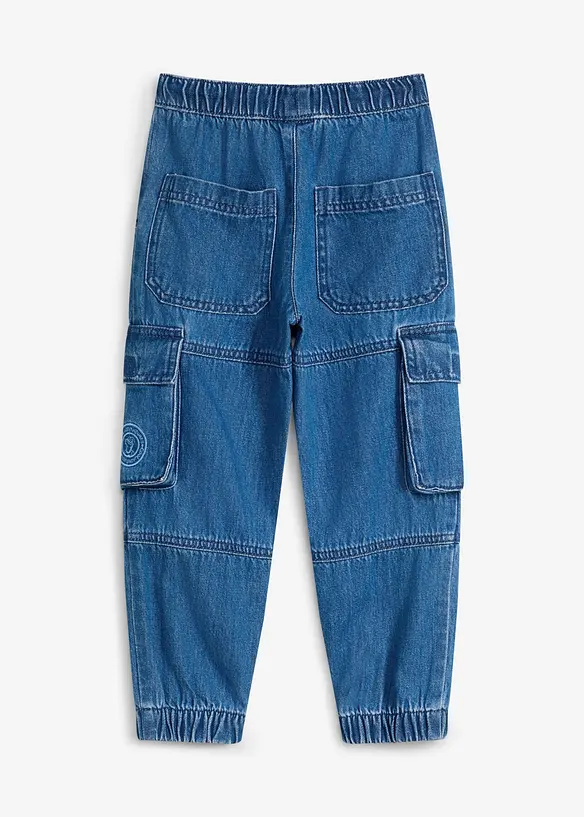 Dra p&aring;-jeans i cargomodell av mjuk bomull, fr&aring;n Lurchi, Lurchi