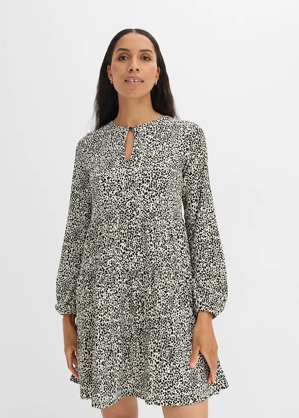 L&aring;ng&auml;rmad jerseykl&auml;nning, bonprix