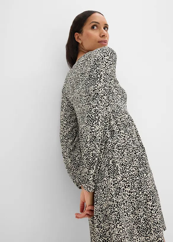 L&aring;ng&auml;rmad jerseykl&auml;nning, bonprix