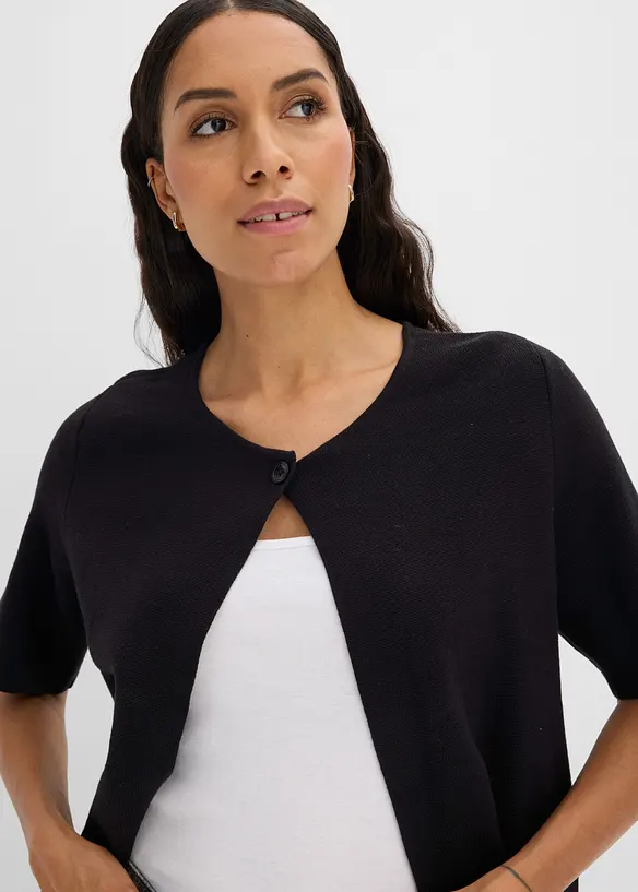 Cardigan i bomullsmix, bonprix