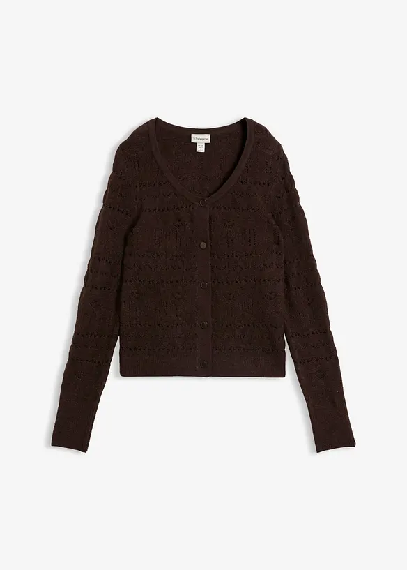 H&aring;lm&ouml;nstrad cardigan, bonprix