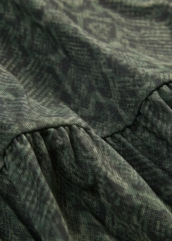 Jerseykl&auml;nning av tunn mesh, bonprix