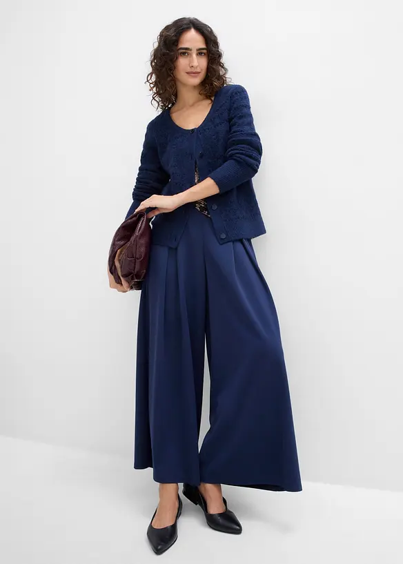 H&aring;lm&ouml;nstrad cardigan, bonprix