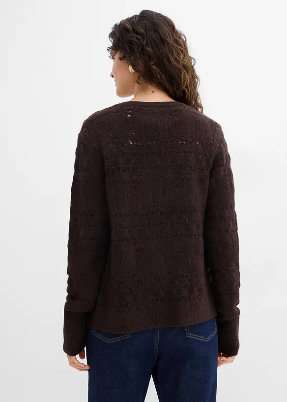 H&aring;lm&ouml;nstrad cardigan, bonprix