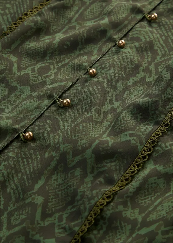 Blus med spetsdekoration, bonprix