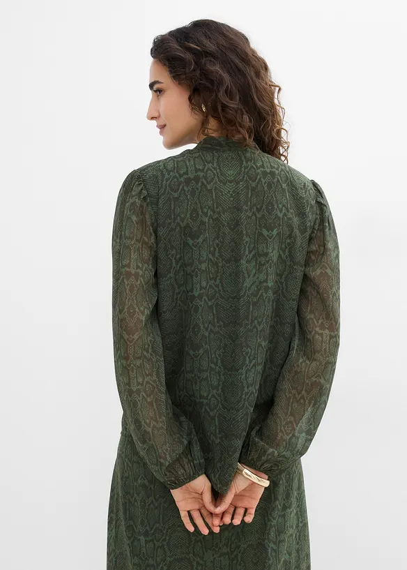 Blus med spetsdekoration, bonprix