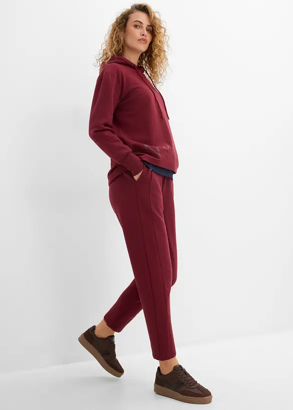 Sweatshirt med huva i bomullsstretch, bonprix