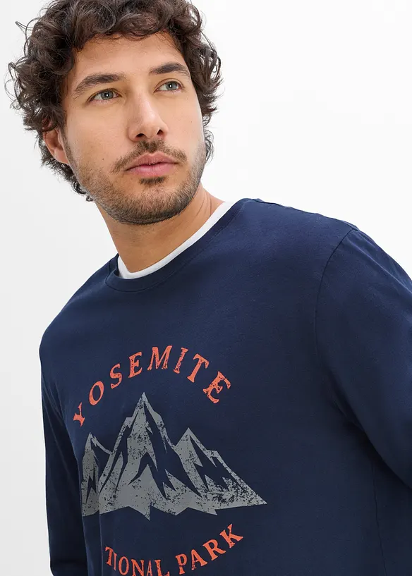 L&aring;ng&auml;rmad T-shirt i ekologisk bomull, bonprix