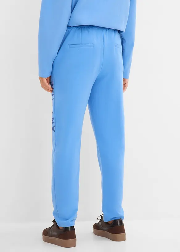 Joggingbyxa av elastisk materialmix med ekologisk bomull, bonprix