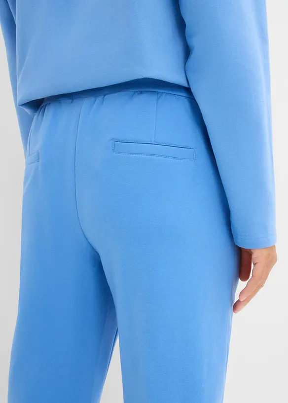 Joggingbyxa av elastisk materialmix med ekologisk bomull, bonprix