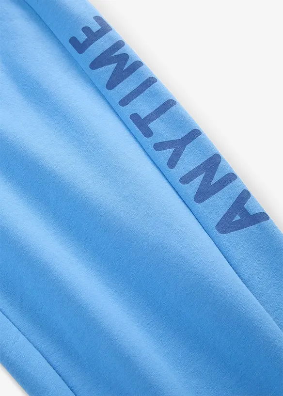 Joggingbyxa av elastisk materialmix med ekologisk bomull, bonprix