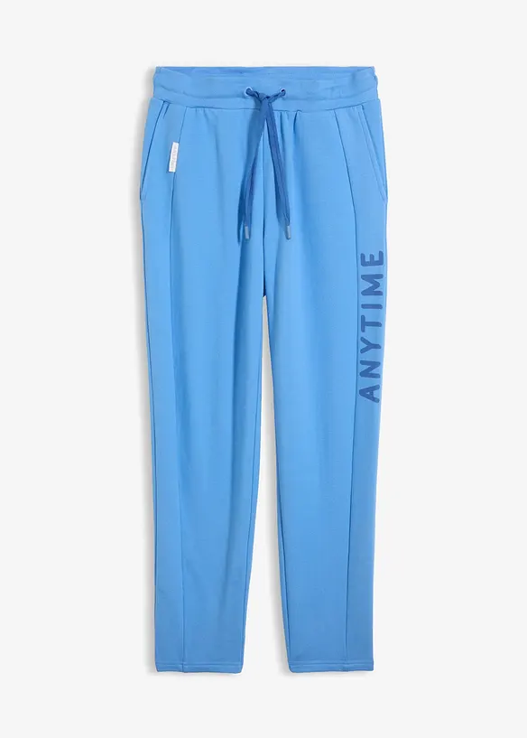 Joggingbyxa av elastisk materialmix med ekologisk bomull, bonprix