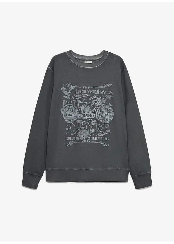 Sweatshirt i bomull, bonprix