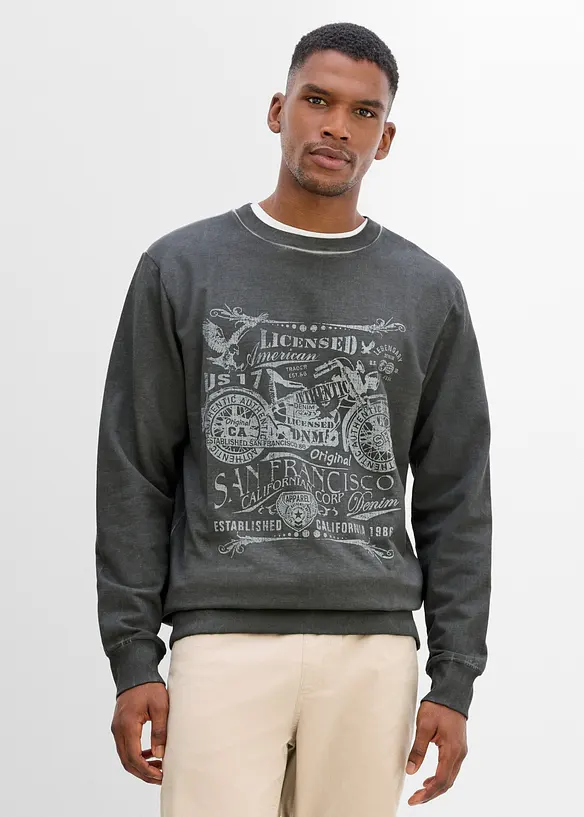 Sweatshirt i bomull, bonprix