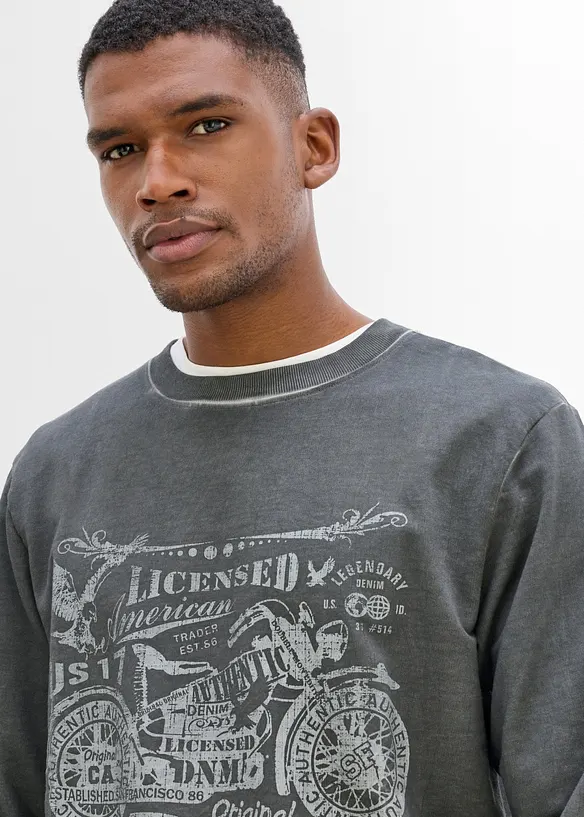 Sweatshirt i bomull, bonprix