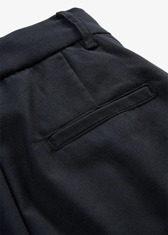 Byxa i materialmix med yllelook, bonprix