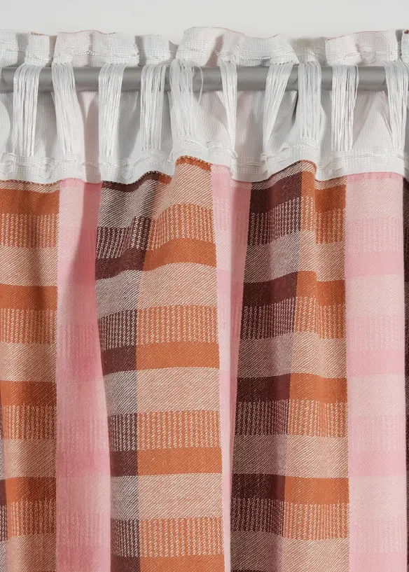 Gardinl&auml;ngd i jacquard av ekologisk bomull (1-pack), bonprix