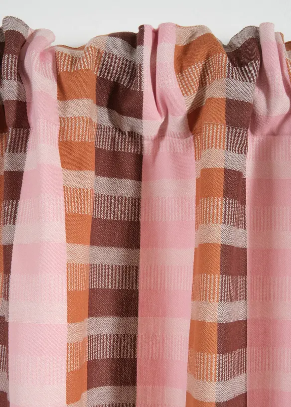 Gardinl&auml;ngd i jacquard av ekologisk bomull (1-pack), bonprix