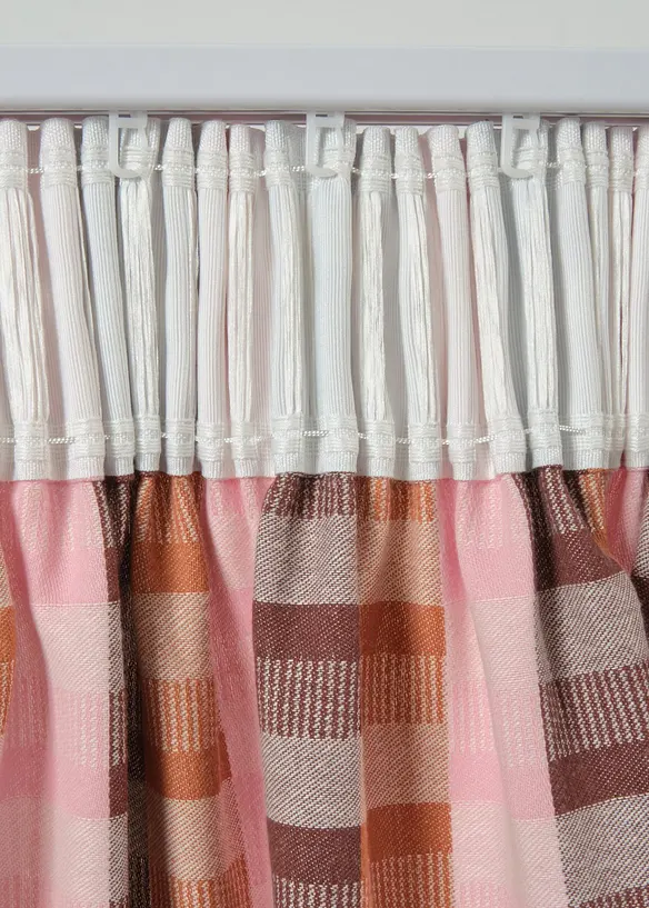 Gardinl&auml;ngd i jacquard av ekologisk bomull (1-pack), bonprix