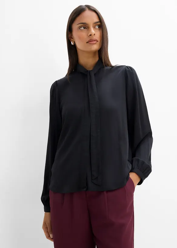 Knytblus i modal, bonprix