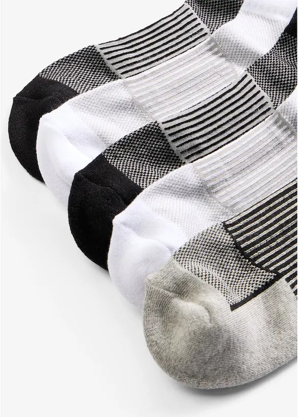 Sportiga strumpor med frott&eacute;f&ouml;rst&auml;rkt insida (5-pack), bonprix
