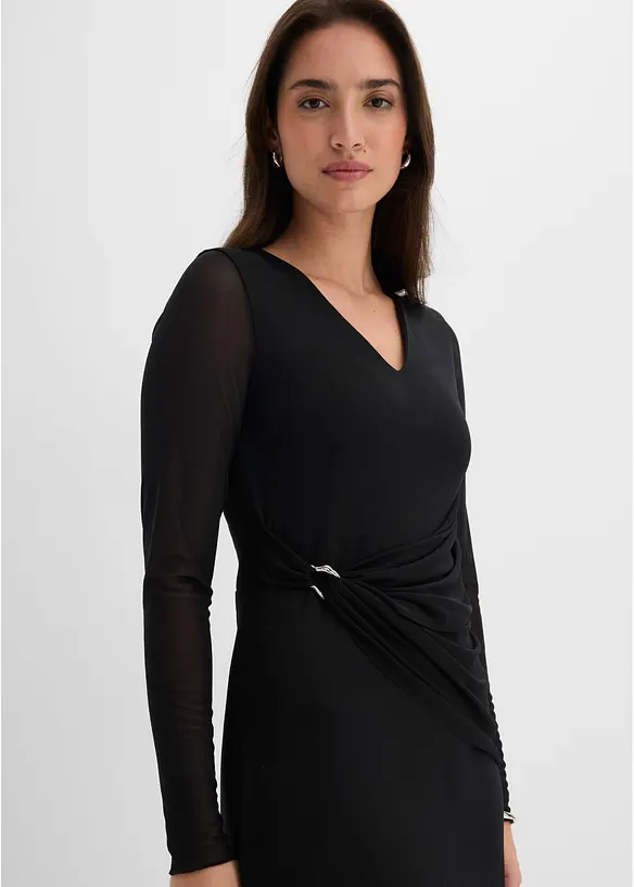 Figurn&auml;ra jerseykl&auml;nning, bonprix