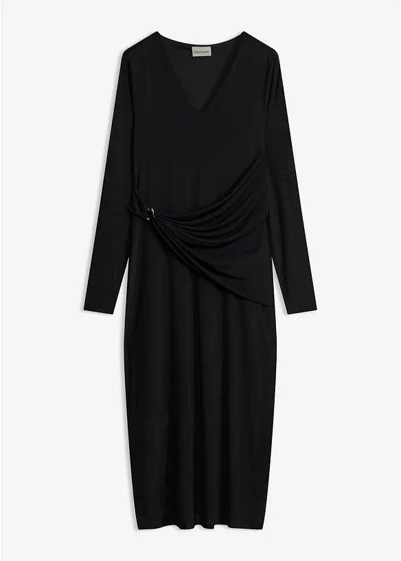 Figurn&auml;ra jerseykl&auml;nning, bonprix